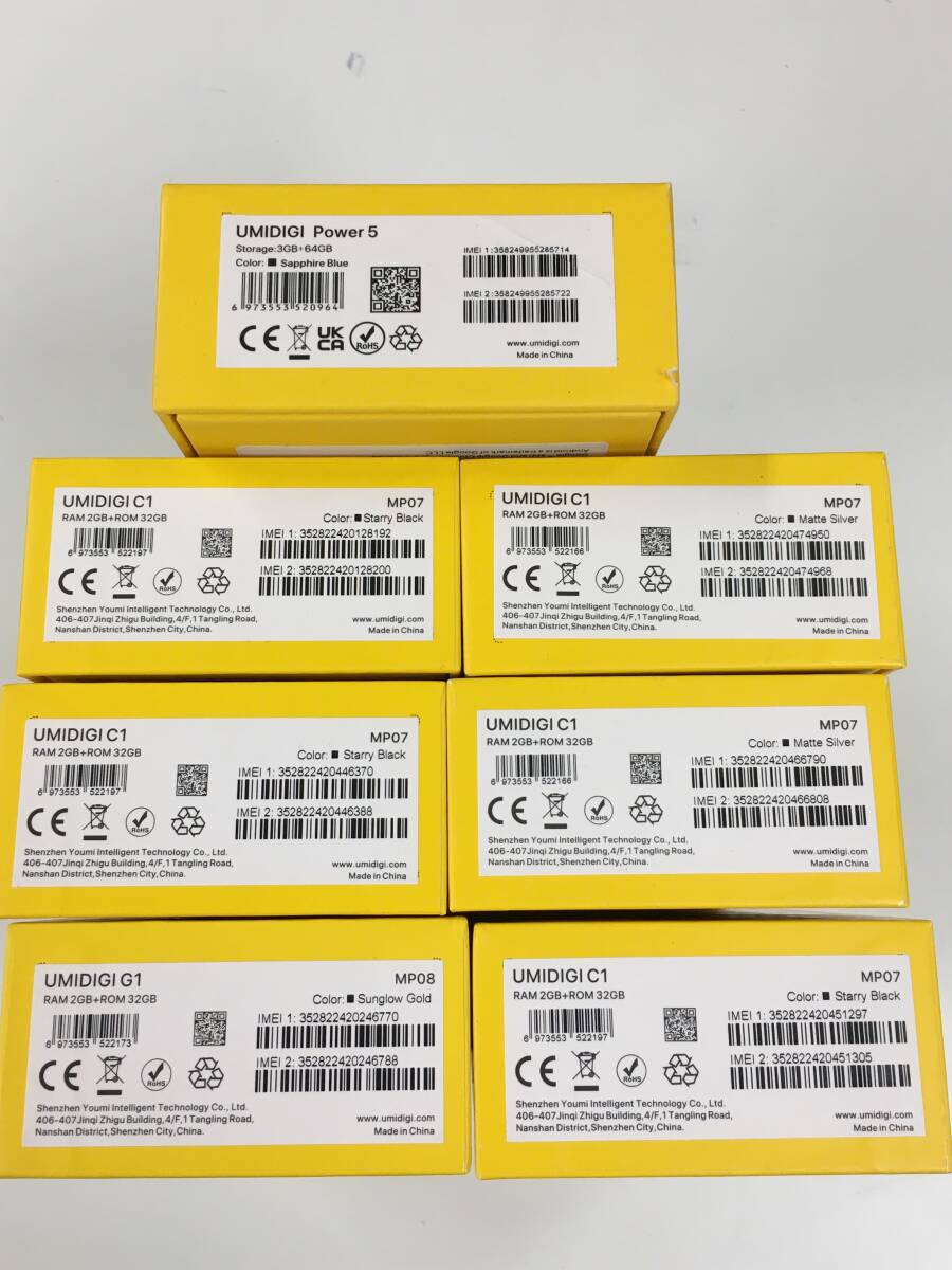 15300円 送料無料 格安 未開封品7台 UMIDIGI C1 MP07 UMIDIGI 15300円 送料無料 格安 未開封品7台 UMIDIGI C1 MP07 UMIDIGI