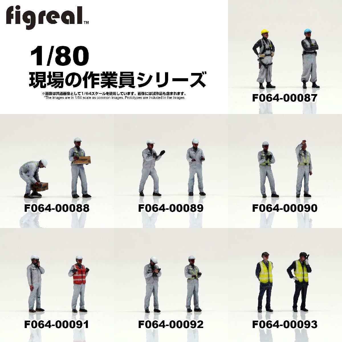 F080-00089 figreal 1/80 物流現場の作業員セット02 彩色済フィギュア_画像5