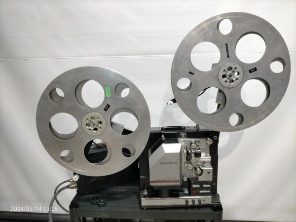 【動作品】【動作確認動画あり】16ミリ 16mm 映写機 ELMO クセノンランプXP-760⑥ ☆6000ft対応 キャリングケース付き!!の画像1