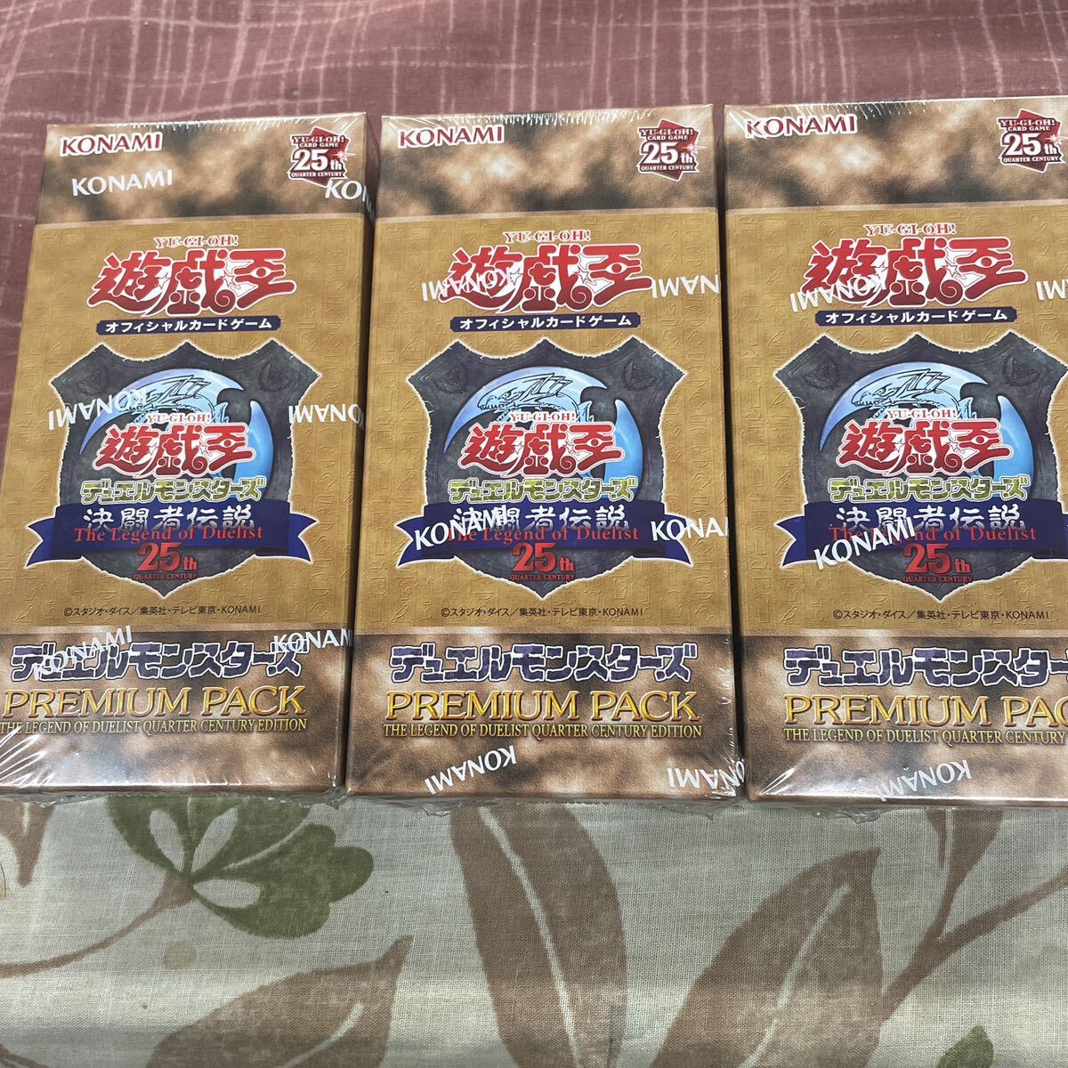 遊戯王OCG 遊戯王 デュエルモンスターズ 決闘者伝説 PREMIUM PACK 3パック　シュリンク付未開封品　東京ドーム限定