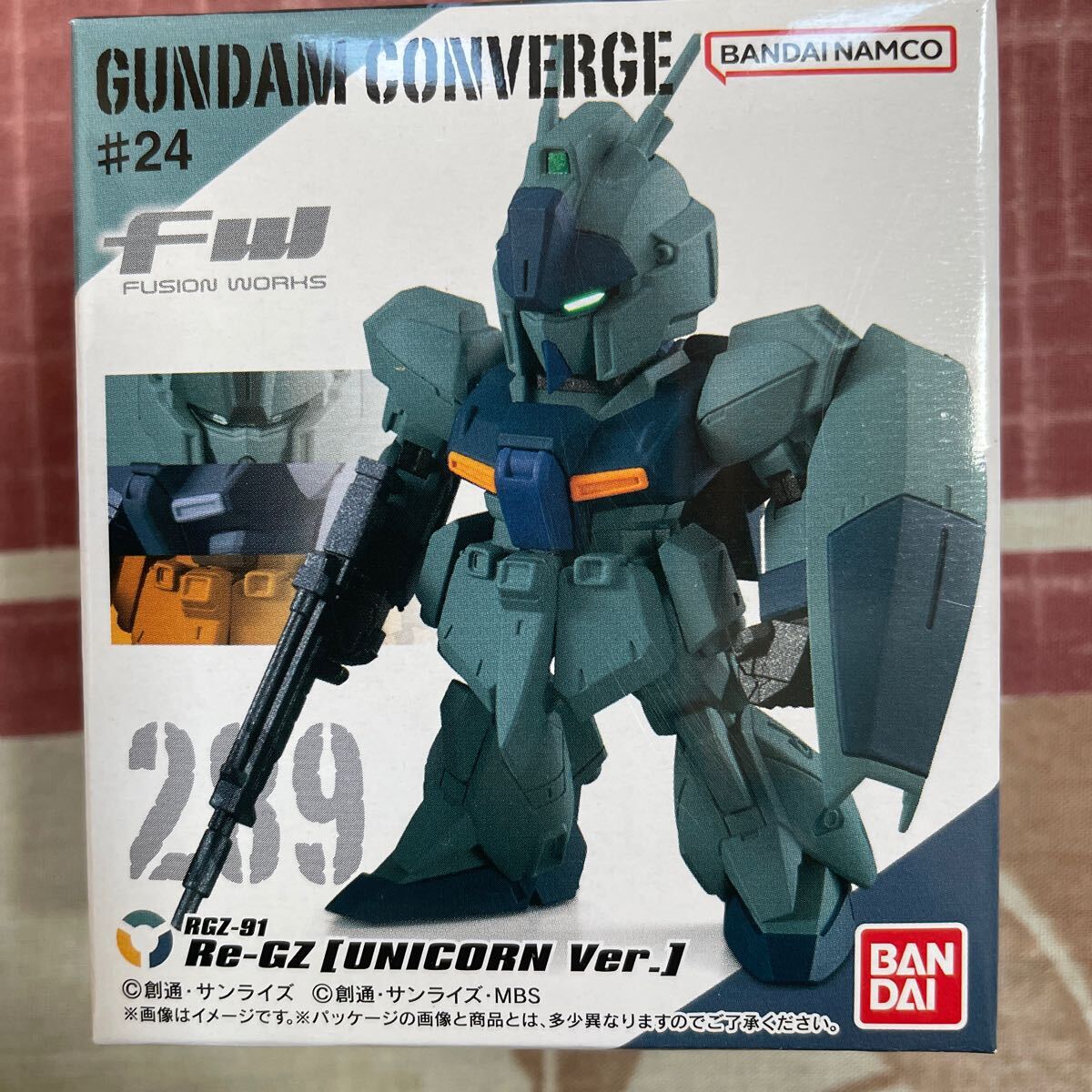 FW Gundam navy blue bar ji#24 289li*gaz. Unicorn ver. outer box unopened 