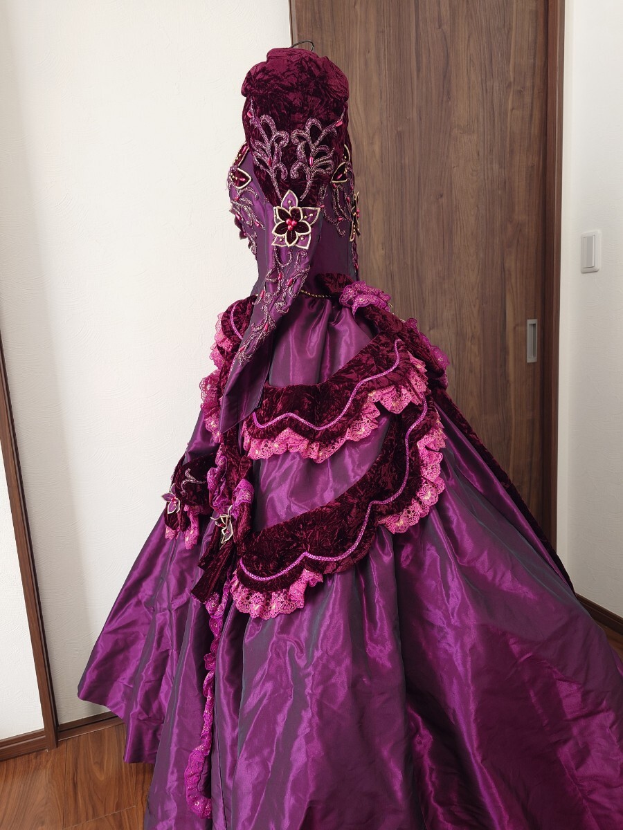 kla ude .a. woman long dress dress color dress red purple 11T