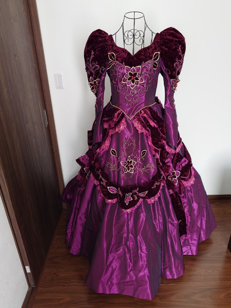 kla ude .a. woman long dress dress color dress red purple 11T