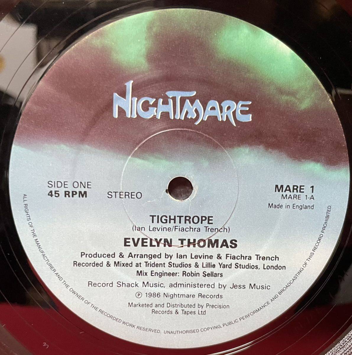 Evelyn Thomas / Tightrope 12inch盤その他にもプロモーション盤 レア盤 人気レコード 多数出品。の画像3