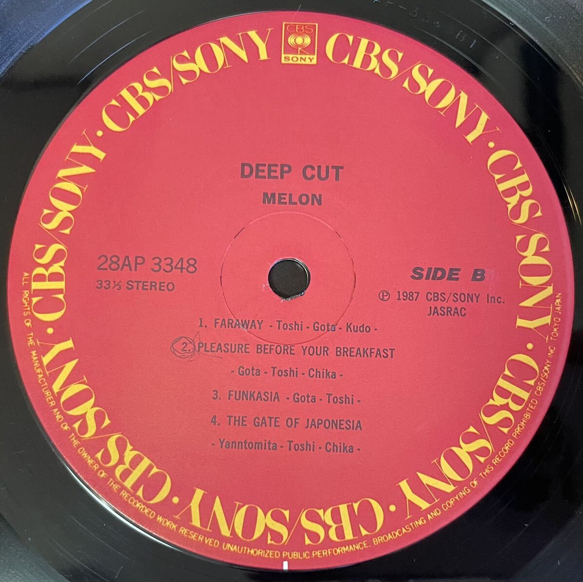 MELON中西俊夫 Deep Cut 12inch盤その他にもプロモーション盤 レア盤 人気レコード 多数出品。の画像4