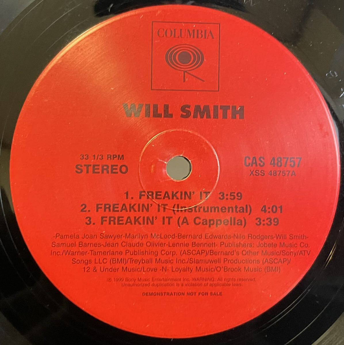 プロモ盤 WILL SMITH / FREAKIN' IT 12inch盤その他にもプロモーション盤 レア盤 人気レコード 多数出品。_画像2