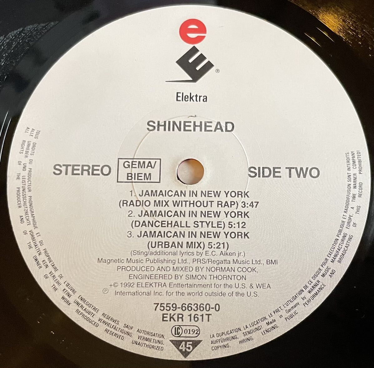 ジャマイカン・イン・ニューヨーク / SHINEHEAD 12inch盤その他にもプロモーション盤 レア盤 人気レコード 多数出品。の画像6