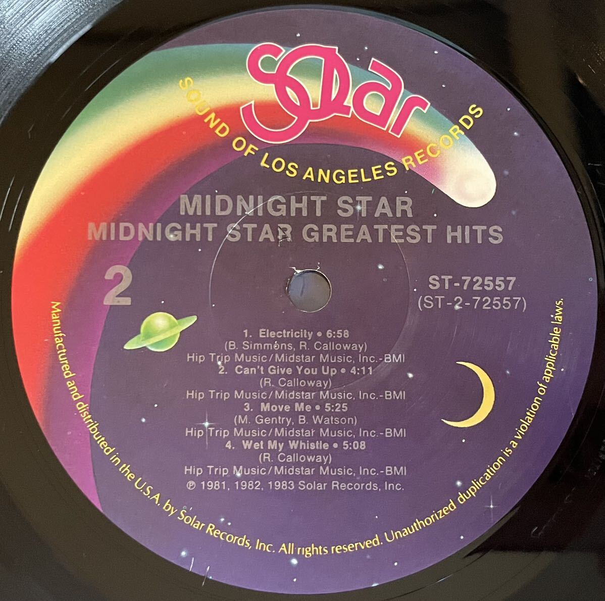 MIDNIGHT STAR / Greatest Hits 人気アルバム12inch盤その他にもプロモーション盤 レア盤 人気レコード 多数出品。の画像4