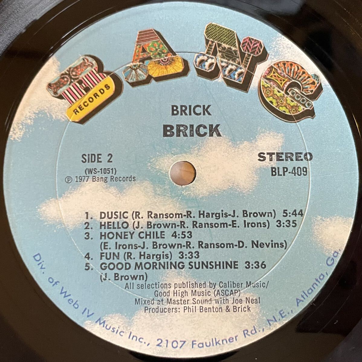 Brick (Brick album)人気アルバム12inch盤その他にもプロモーション盤 レア盤 人気レコード 多数出品。の画像5