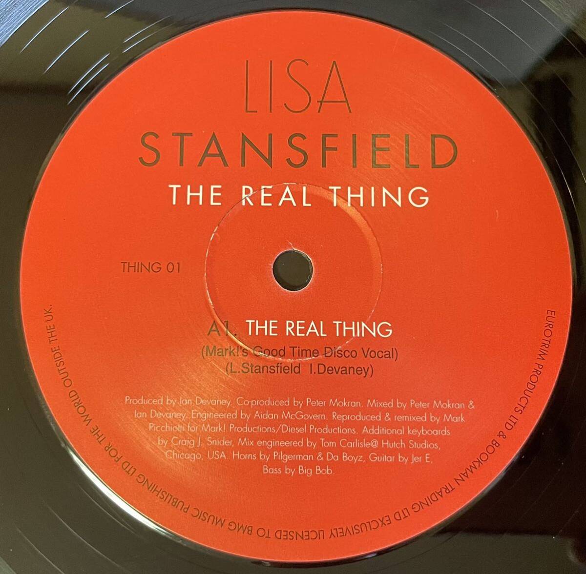 プロモ盤 リサ・スタンスフィールド / The Real Thing 12inch盤その他にもプロモーション盤 レア盤 人気レコード 多数出品。の画像2