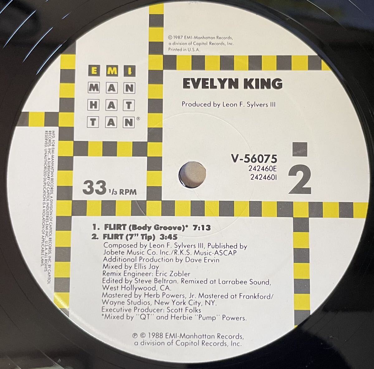 Evelyn Champagne King / Flirt 12inch盤その他にもプロモーション盤 レア盤 人気レコード 多数出品。_画像4