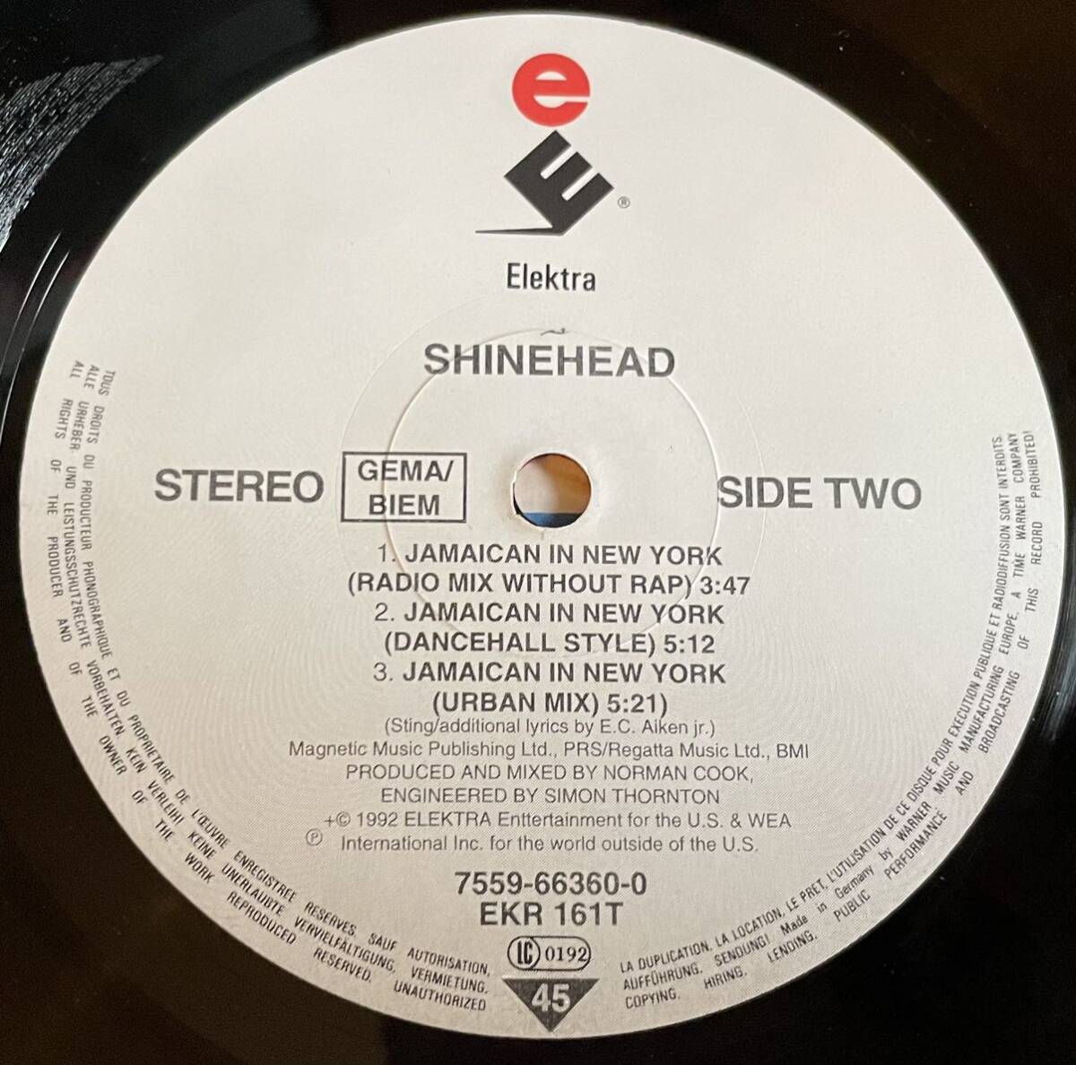 ジャマイカン・イン・ニューヨーク / SHINEHEAD 12inch盤その他にもプロモーション盤 レア盤 人気レコード 多数出品。の画像3