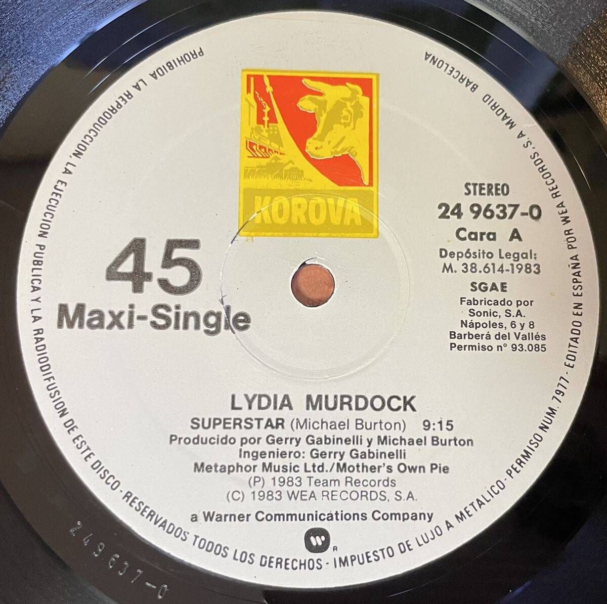 Lydia Murdock / Superstar 12inch盤その他にもプロモーション盤 レア盤 人気レコード 多数出品。の画像3