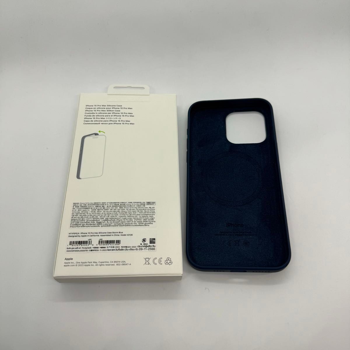 Apple純正 iPhone15ProMax専用 純正シリコーンケース ストーム Apple純正 iPhone15ProMax専用 純正シリコーンケース ストーム