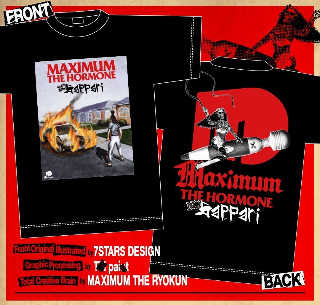 新品未開封品 MAXIMUM THE HORMONE バンド NO SAPPARI Tシャツ Lサイズ 黒 マキシマムザホルモン PUNKSPRING 2024 NOFX Bad Religionの画像3