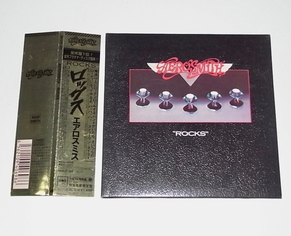 希少 レア 完全生産限定盤 紙ジャケット 帯付き 中古 CD エアロスミス AEROSMITH ロックス ROCKS_画像1