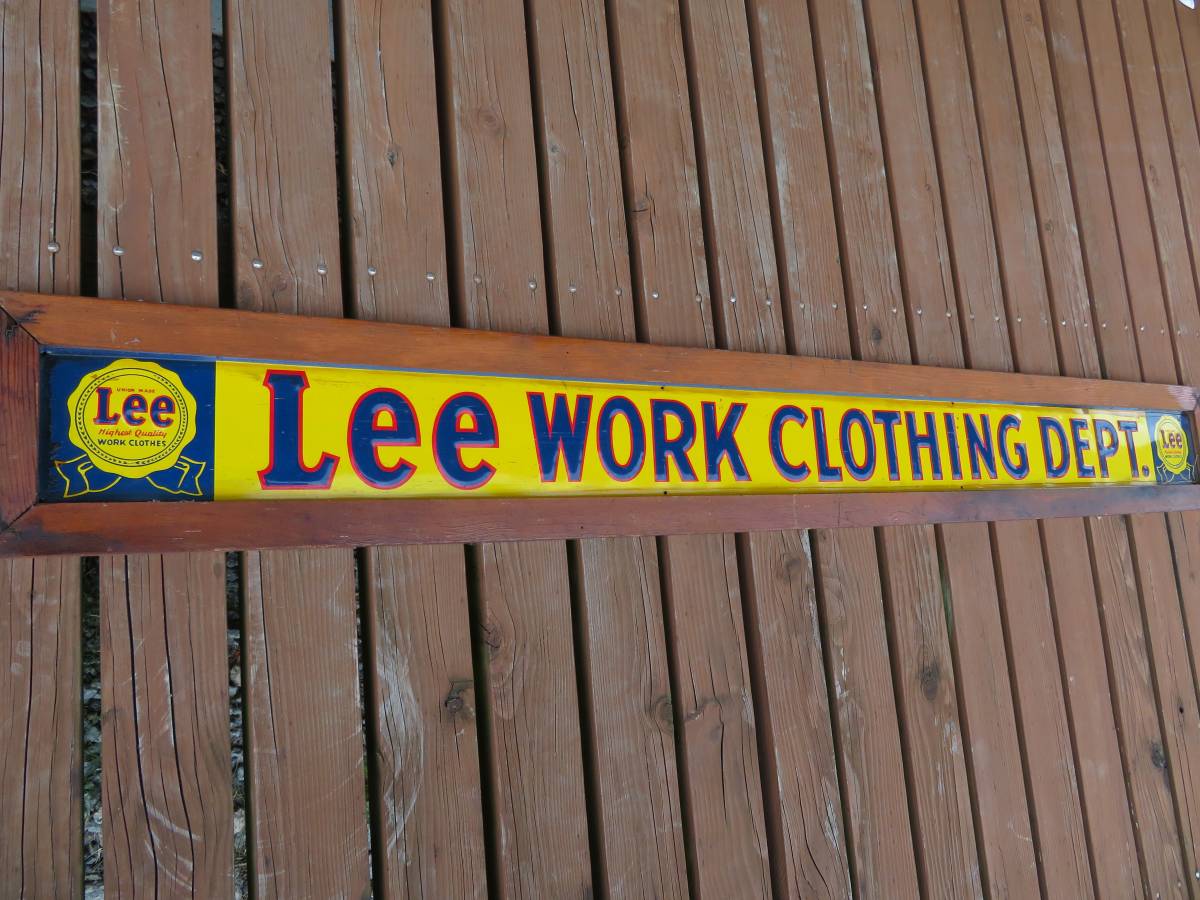  rare 40s Lee oil load autograph Vintage America signboard garage (070)