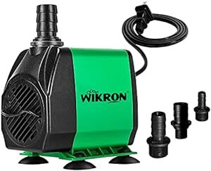 WIKRON ABS 水中ポンプ 24W 吐出量3000L/H 調整可能 最大揚程3M 2 M 電源 コード付き IPX8防水仕様_画像1