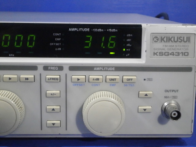 KIKUSUI KSG4310 FM/AM STEREO SIGNAL GENERATORの画像2