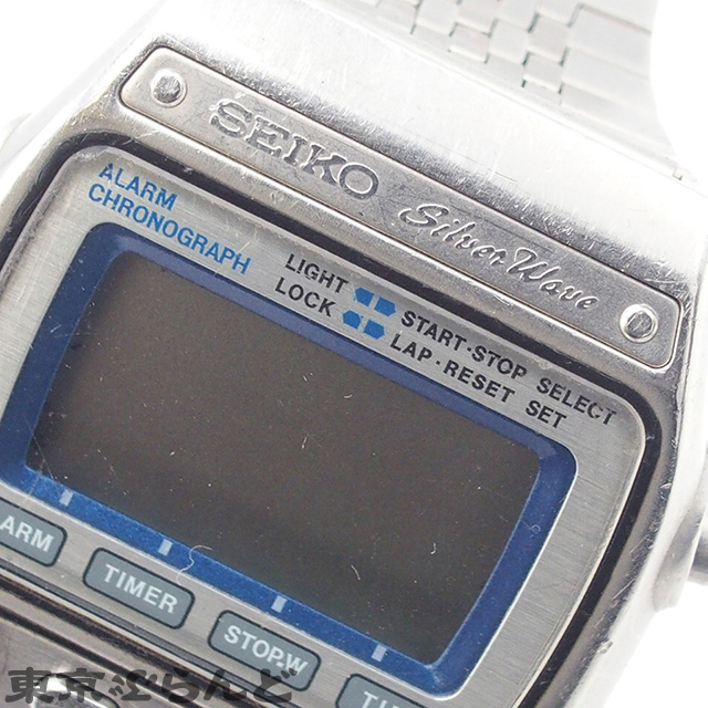 101721264 1円 セイコー SEIKO シルバーウェーブ A547-5020 ステンレススチール 腕時計 メンズ ジャンクの画像9