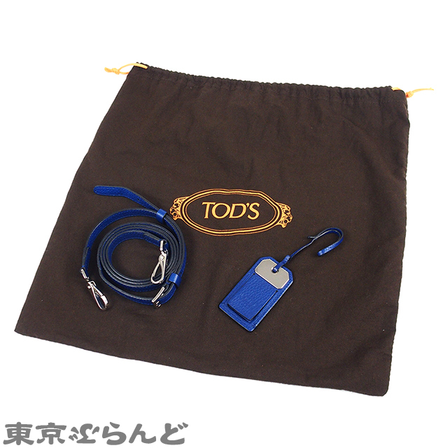 101714215 トッズ TOD’S ジョイ ブルー レザー 2WAY ショルダーバッグ ハンドバッグ レディース A_画像8