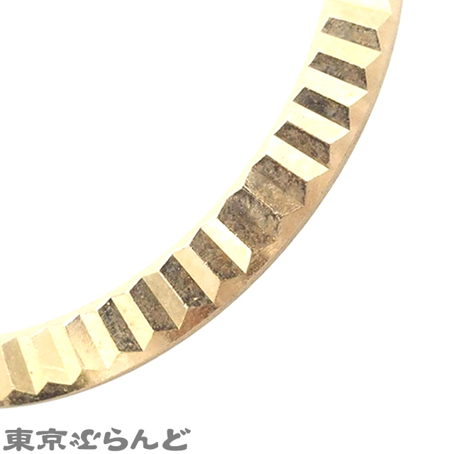 101715780 ロレックス ROLEX デイトジャスト用 フルーテッドベゼル 69173 69178 79173 79178 イエローゴールド K18YG 小物 レディース_画像3