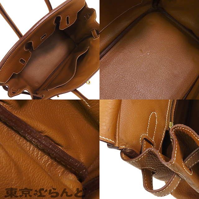 101723570 エルメス HERMES バーキン 30 □I刻印 茶 ゴールド ゴールド金具 トリヨン ハンドバッグ レディース_画像8