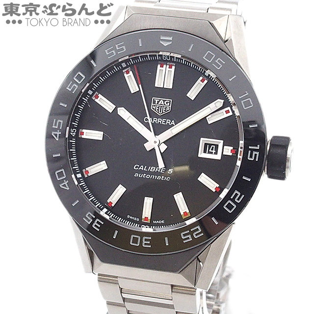 101679439 タグホイヤー TAG HEUER カレラ キャリバー5 AWBF2180 シルバー チタン 腕時計 メンズ 自動巻 OH 仕上済