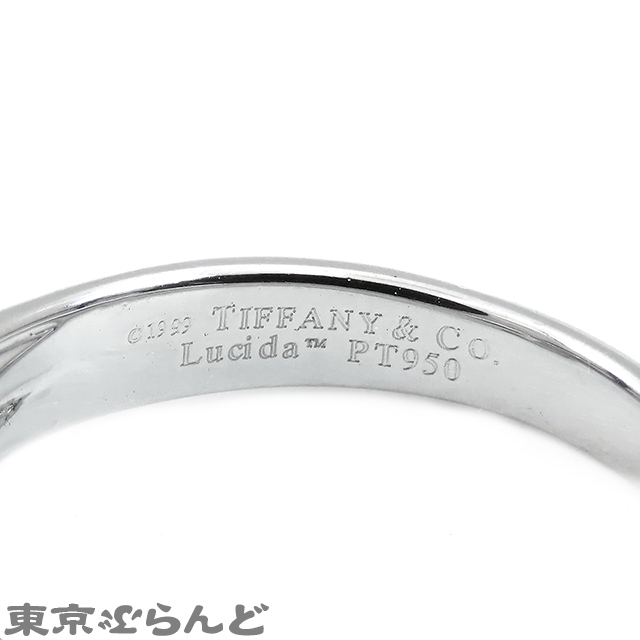 101719295 ティファニー ルシダ ダイヤモンド リング 5970744 Pt950 12号相当 1.21ct H VVS1 プラチナ リング・指輪 レディース 仕上済_画像4