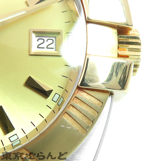 241001013686 1円 オメガ コンステレーション ダブルイーグル 1213.1 フルバー SS YG パーペチュアルカレンダー 腕時計 メンズ クォーツ式の画像8
