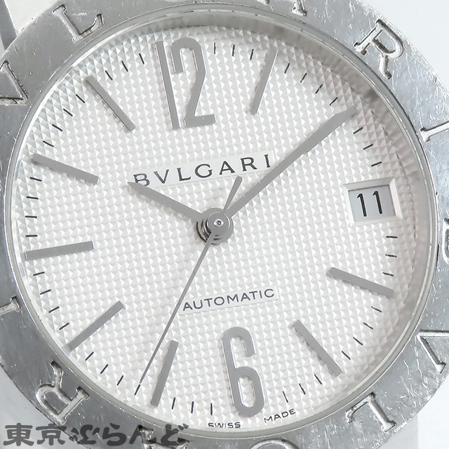 101721212 1円 ブルガリ BVLGARI ブルガリブルガリ BB33SSAUTO ホワイト SS デイト 白 腕時計 ボーイズ 自動巻 オートマチックの画像5