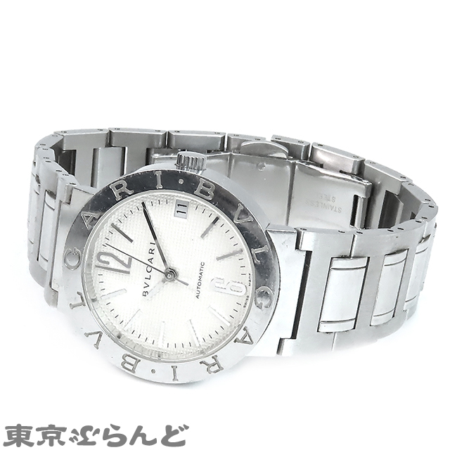 101721212 1円 ブルガリ BVLGARI ブルガリブルガリ BB33SSAUTO ホワイト SS デイト 白 腕時計 ボーイズ 自動巻 オートマチックの画像2