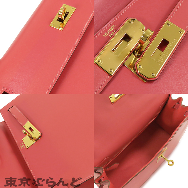 101725215 エルメス HERMES ケリー 28 C刻印 ローズリップスティック タデラクト 外縫 2WAY ハンドバッグ ショルダーバッグ レディース_画像8