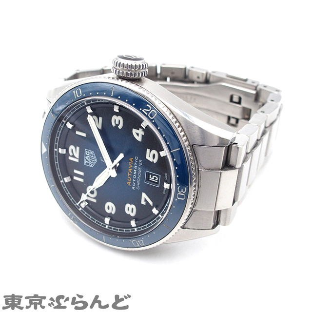 101724740 1円 タグホイヤー TAG HEUER オータヴィア WBE5116 ステンレススチール 腕時計 メンズ 自動巻の画像2