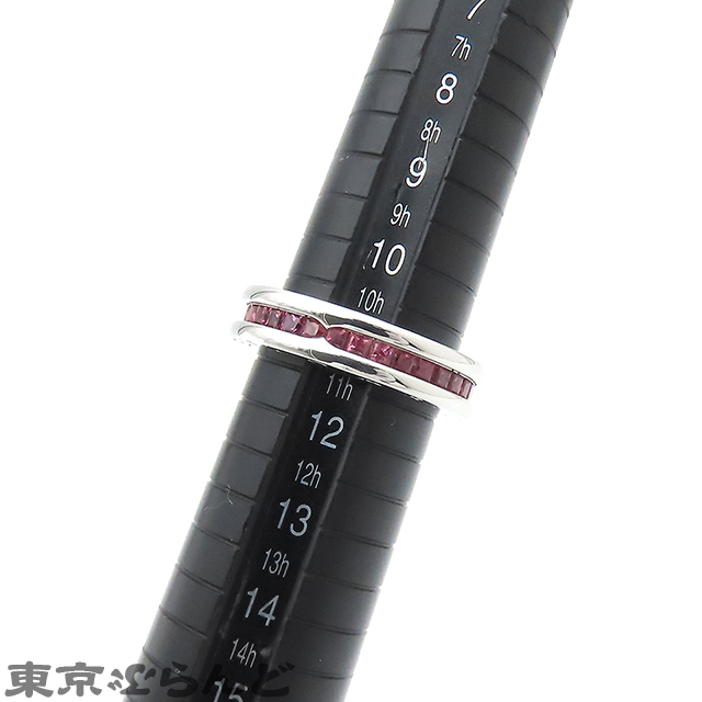 101677574 ブルガリ BVLGARI B-zero1 リング XS K18WG ガーネット #51 11号相当 ビーゼロワン リング・指輪 レディース 仕上済_画像7