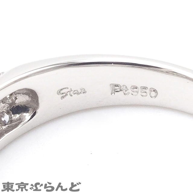 101688416 スタージュエリー STAR JEWELRY パヴェダイヤ リング プラチナ Pt950 ダイヤモンド 指輪 レディース D0.60ct 11号相当 仕上済_画像6