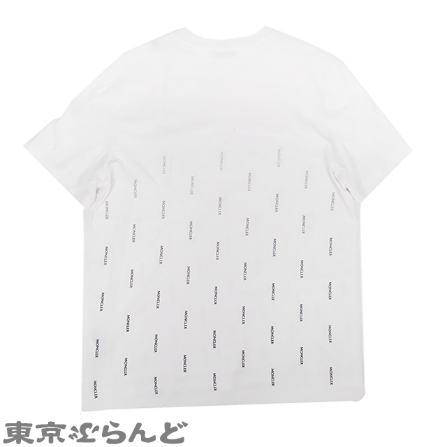 101695309 モンクレール MONCLER MAGLIA T-SHIRT G10918C7B110 ホワイト コットン グラデーションロゴ XL 半袖Ｔシャツ メンズ_画像2