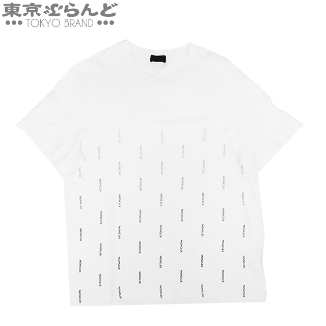 101695309 モンクレール MONCLER MAGLIA T-SHIRT G10918C7B110 ホワイト コットン グラデーションロゴ XL 半袖Ｔシャツ メンズ_画像1