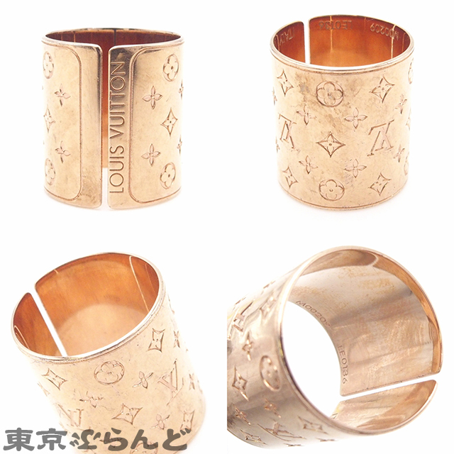 101707879 Louis Vuitton LOUIS VUITTON nano Club 3 color set ring M00209s Lee color Gold metal #M ring * ring lady's 