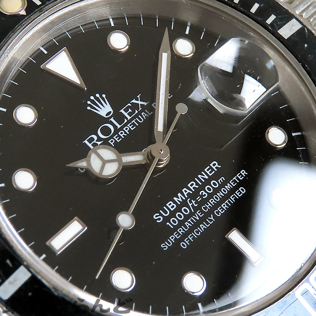 101719587 1円 ロレックス ROLEX サブマリーナー デイト 16610 L番 ブラック オイスターブレス ブルーベゼル 腕時計 メンズ 自動巻 刻印有の画像5