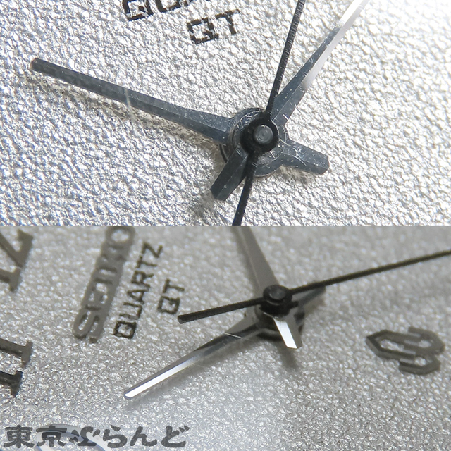 101720110 1円 セイコー SEIKO QT 38クォーツ 38-7030 シルバー SS レザー スノーフレーク ダイヤモンドダスト 腕時計 メンズ クォーツ式の画像9