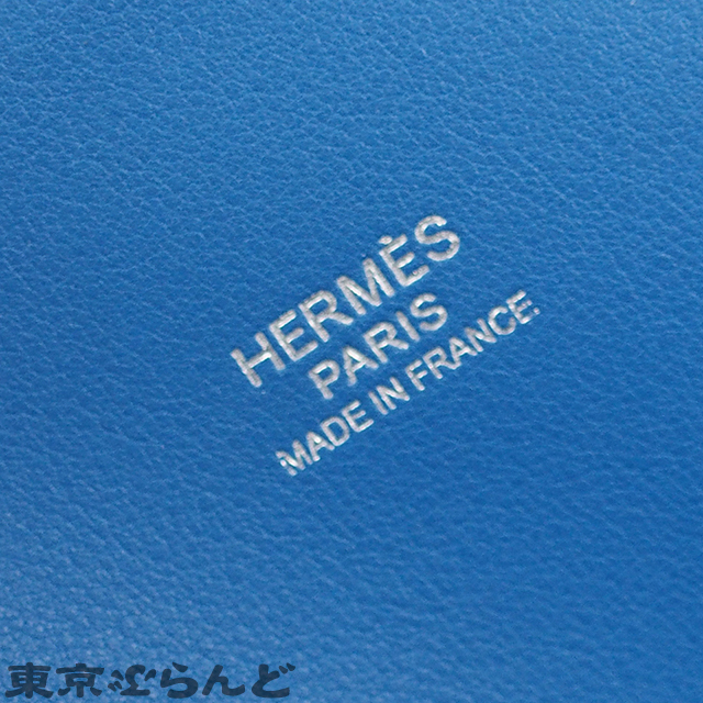 101693540 エルメス HERMES ボリード 31 Y刻印 ブルーイドラ シルバー金具 トリヨン 2WAY ショルダーバッグ ハンドバッグ レディース_画像8