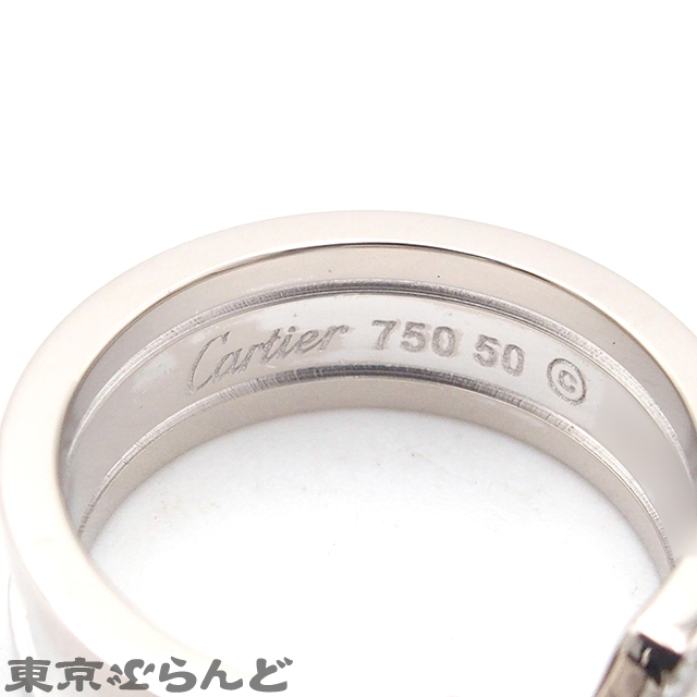 101714418 カルティエ CARTIER C2リング 10PD B4044250 ホワイトゴールド K18WG ダイヤモンド ＃50 指輪 レディース 10号相当 仕上済_画像5