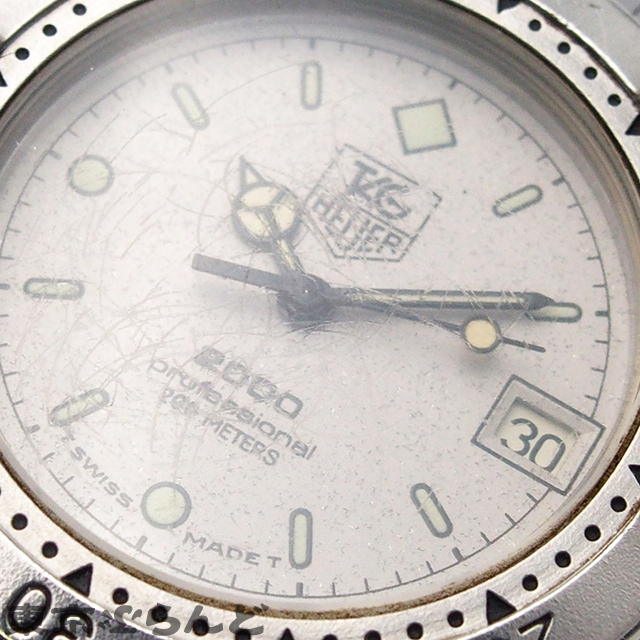 101724686 1円 タグホイヤー TAG HEUER 2000 プロフェッショナル ステンレススチール 腕時計 ボーイズ クォーツの画像8