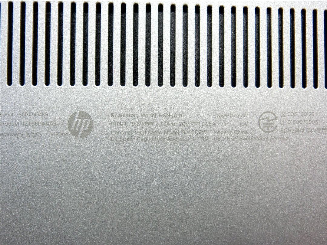 中古 HP Elitebook  X360 1030 G2 Core i7 7600U 2.8GHZ 16GB 13型   BIOSまで表示 横線あり ノートパソコン  ジャンク品の画像8