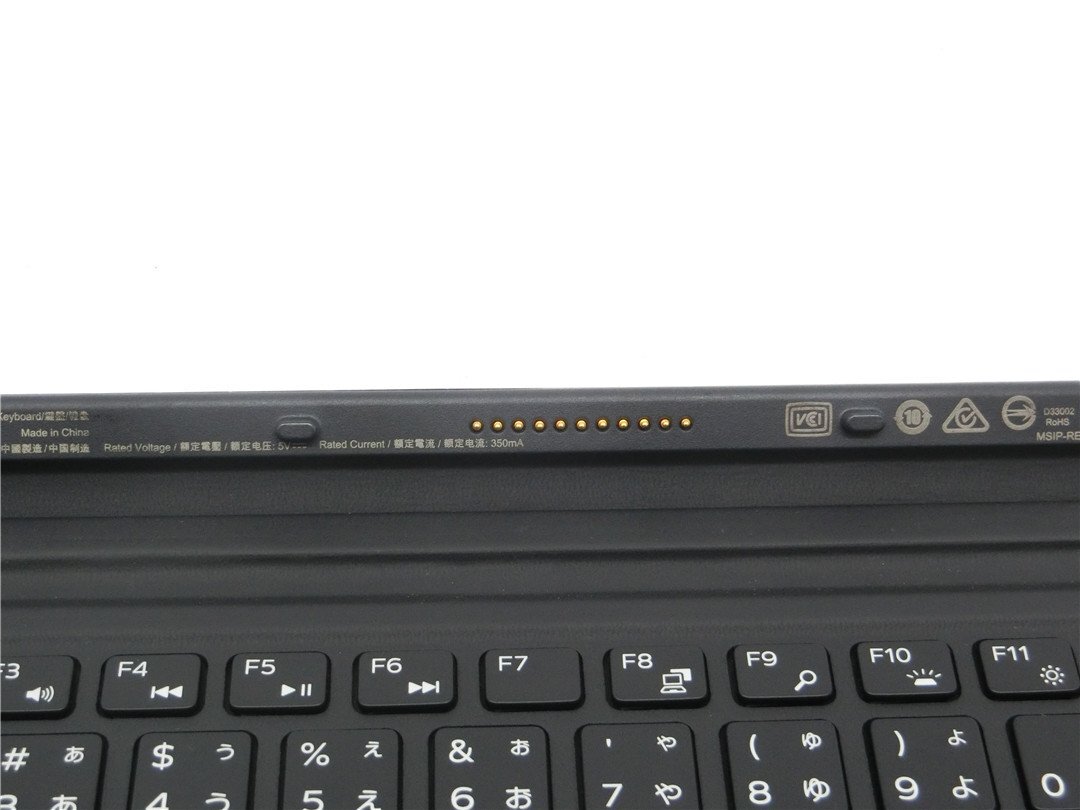中古 DELL K16M001 トラベルキーボード ブラック Latitude 5285対応 ジャンク品/通電動作未確認  送料無料の画像2