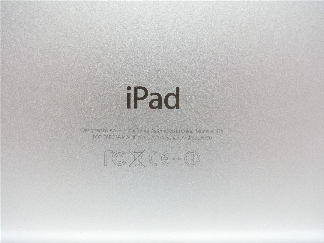 Apple iPad Air　A1474　16GB アクティベーションロックあり Wi-Fiモデル　　バッテリー13％　ジャンク品　送料無料_画像4