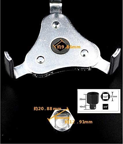 オイルフィルターレンチ アジャスタブル三本爪式 50-115mm対応 自動車 工具 車用品 メンテナンス 整備 修理 工具_画像4