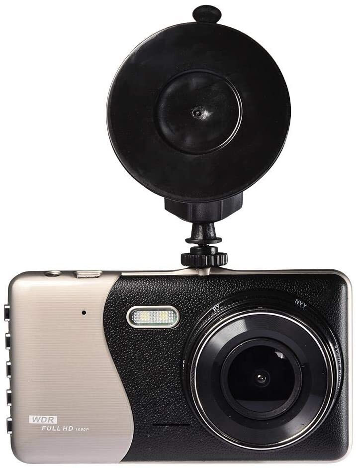 ドライブレコーダー 4インチ 前後カメラ バックカメラ 日本語説明書付き 広角 レンズ Gセンサー 1080P 高画質 フルHD 常時録画の画像2
