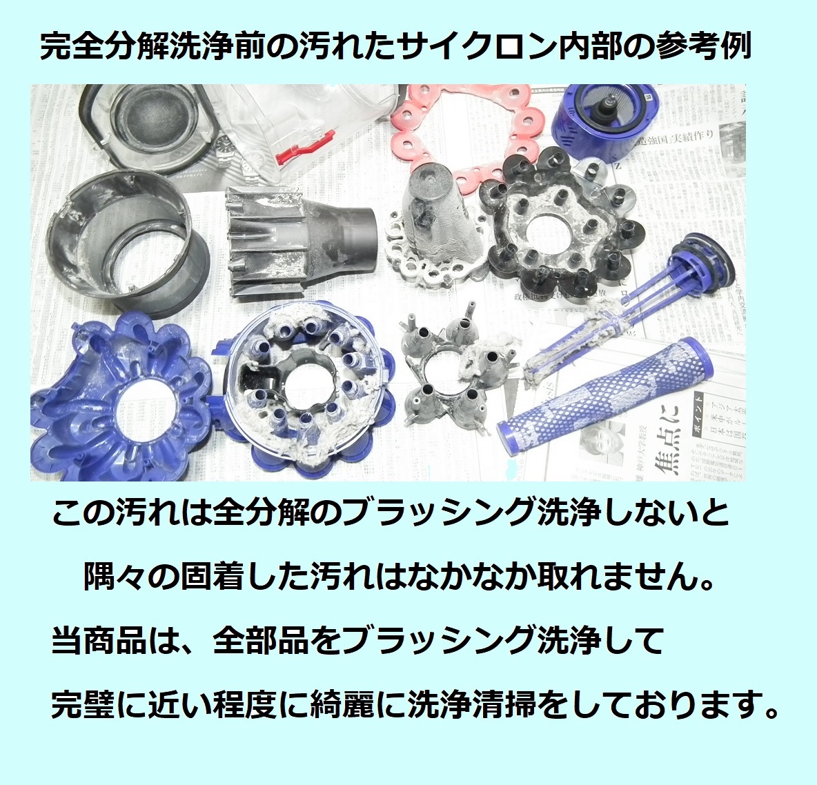 純正バッテリー(19分10秒)装着・V6・完全分解丁寧なハンドブラッシング洗浄の清潔なフローラルな香りダイソンコードレス掃除機SV07完動品